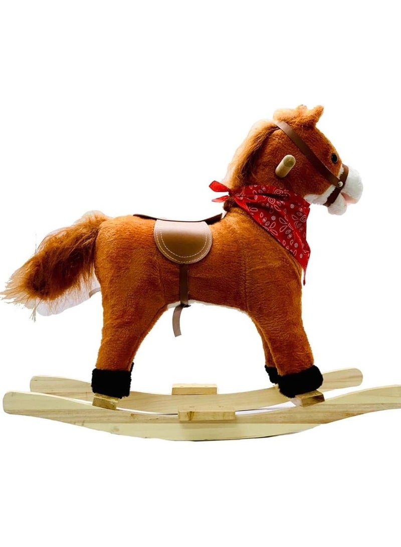DEHKAH Rocking Horse for Kids with Music, Waving Tail and Safety Handle  - Image 3