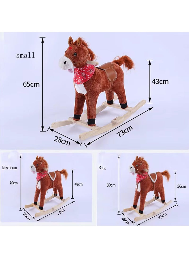 DEHKAH Rocking Horse for Kids with Music, Waving Tail and Safety Handle  - Image 4