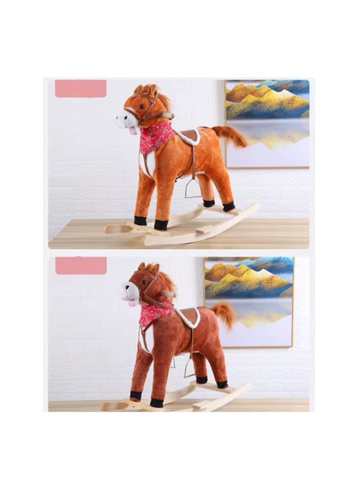 DEHKAH Rocking Horse for Kids with Music, Waving Tail and Safety Handle  - Image 5