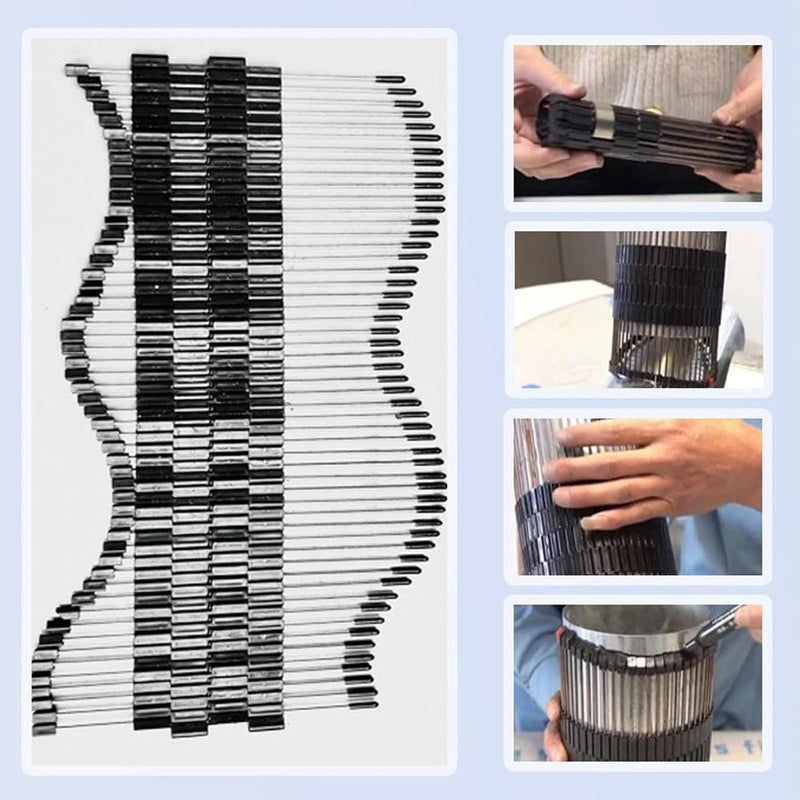 Multi Functional Connectable Shape Collector Profile Gauge Tool For Woodworking Metalworking Tiling - Image 5
