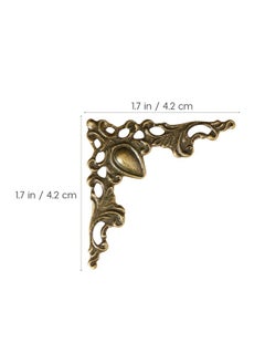 WINOMO 24 Pcs Corner Protectorvintage Metal Book Corner Protector Album Corner Decorative Protector Cover (Antique Bronze)  - Image 2
