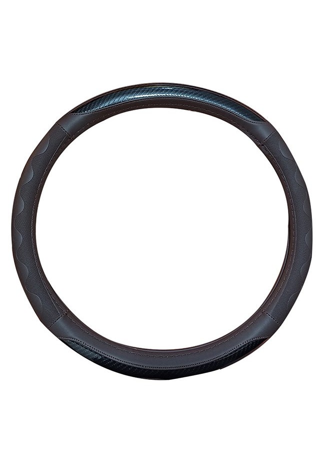 Generic Leather car steering wheel cover, compatible with all car models  - Image 1