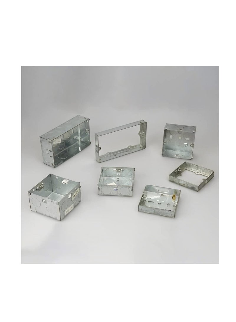 KNP KNP Electrical Metal Back Box (150x150x75 mm) in a pack of 5 provides a reliable enclosure for electrical switches, outlets, and other devices in residential, commercial, and industrial environments. - Image 3
