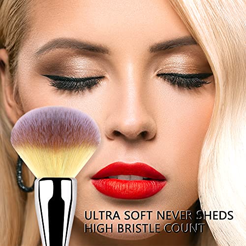 Daubigny Foundation Brush,Daubigny Large Powder Brush Flat Arched Premium Durable Kabuki Makeup Brush Perfect For Blending Liquid,Cream and Flawless Powder,Buffing, Blending,Concealer … - Image 5