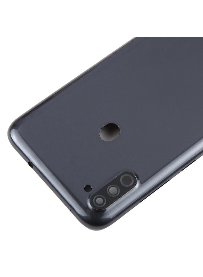 erorex For Samsung Galaxy A11 SM-A115F Back Cover with Camera Lens Cover (Black) - Image 4