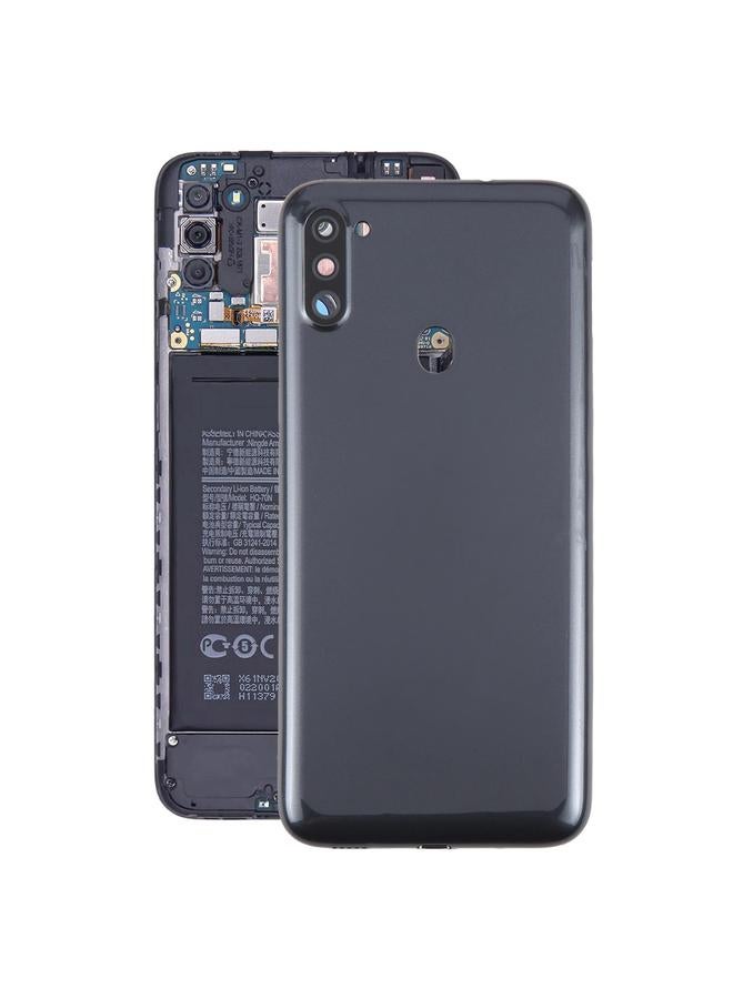 erorex For Samsung Galaxy A11 SM-A115F Back Cover with Camera Lens Cover (Black) - Image 1