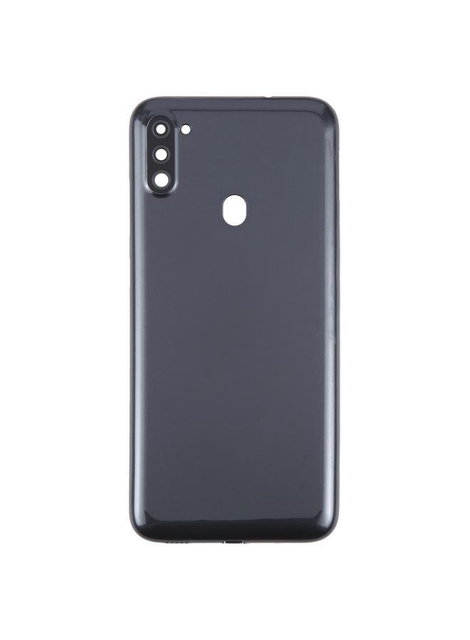 erorex For Samsung Galaxy A11 SM-A115F Back Cover with Camera Lens Cover (Black) - Image 2