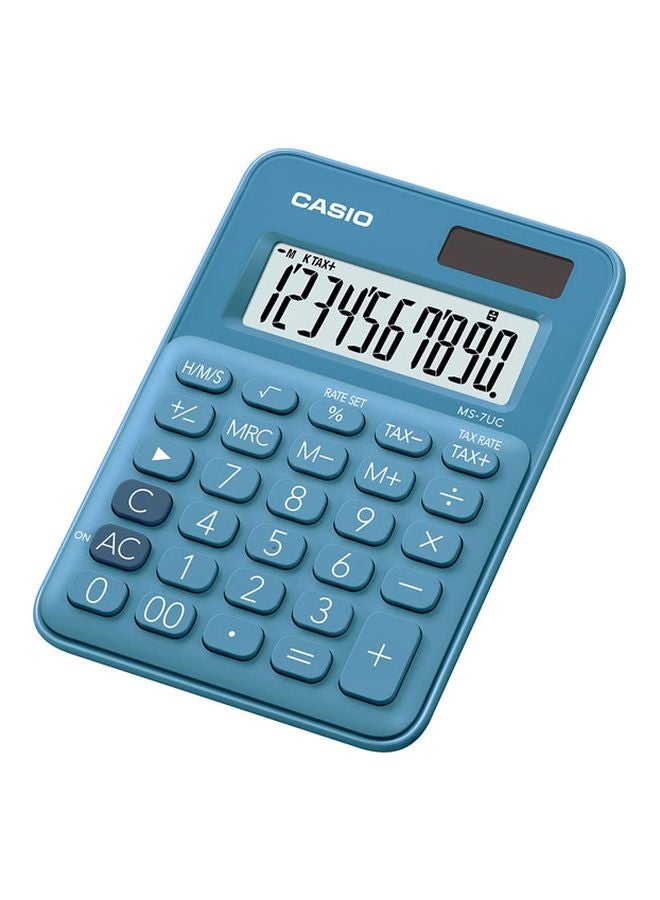 CASIO Portable Calculator SL-310UC-BU-N-DC Blue - Image 2