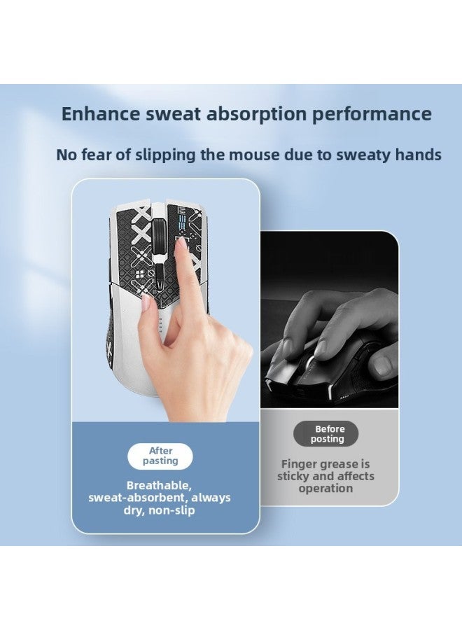 Applicable Thor ML703 Anti-slip Sticker Mouse White Shark 702 Ml701 Sticker PRO Sweat-absorbing Shadow Shark MG705 Film-Color:White Shark ML701/702/703 [half Pack] White Printed One Piece [free Cleaning Cotton]]  - Image 5