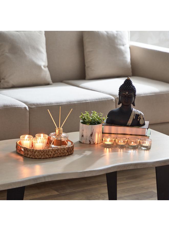 تريا طقم حامل شموع صغيرة شفاف مكون من 4 قطع مقاس 5.5×4 سم - Image 5