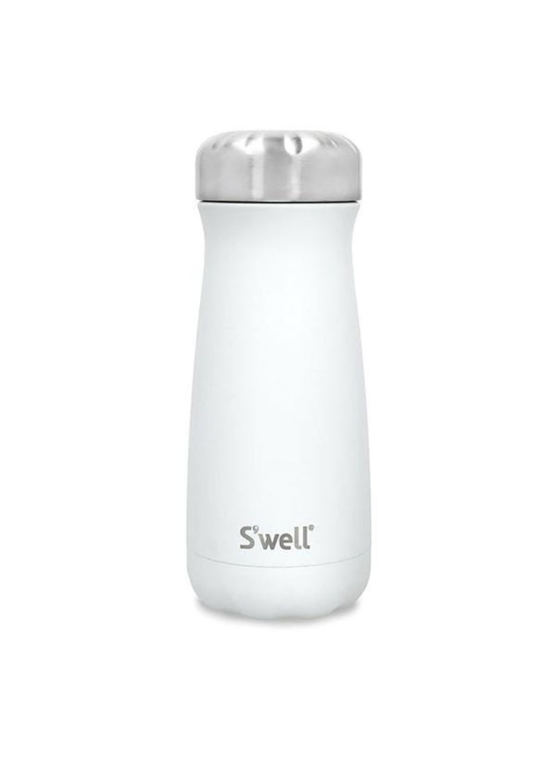 S’well Moonstone BPA-Free Vacuum Insulated Traveler Water Bottle White and Silver 470ml 10316-B17-00510EU