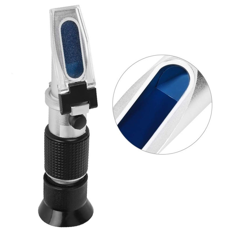 Handheld Liquid Refractometer Reliable 0-80% Measuring Device Simple Effect for Different Scenarios Aluminum - Image 2