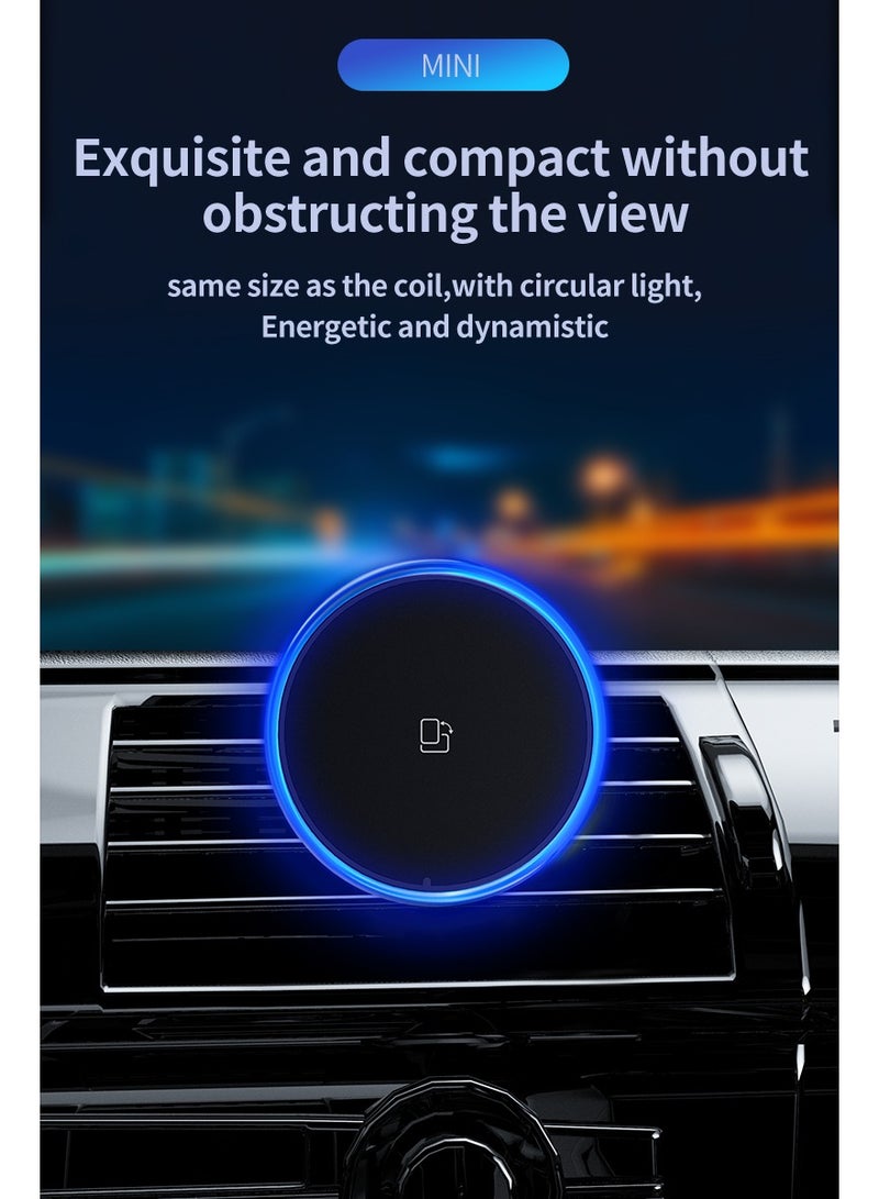 linkship Magnetic Wireless Car Charger Mount - 15W Fast Charging, 360° Adjustable, Mag-Safe Compatible for iPhone & Android - Image 3