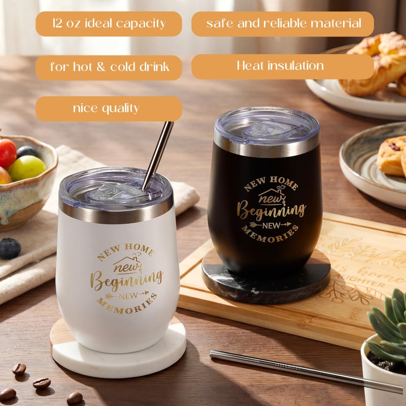RimCereal Housewarming Gifts New House -19 Pcs Closing Gifts for Couple Friend Women Men Home Buyers, House Warming Basket for New Houses Apartment Kitchen Presents(Classic, Black) - Image 4