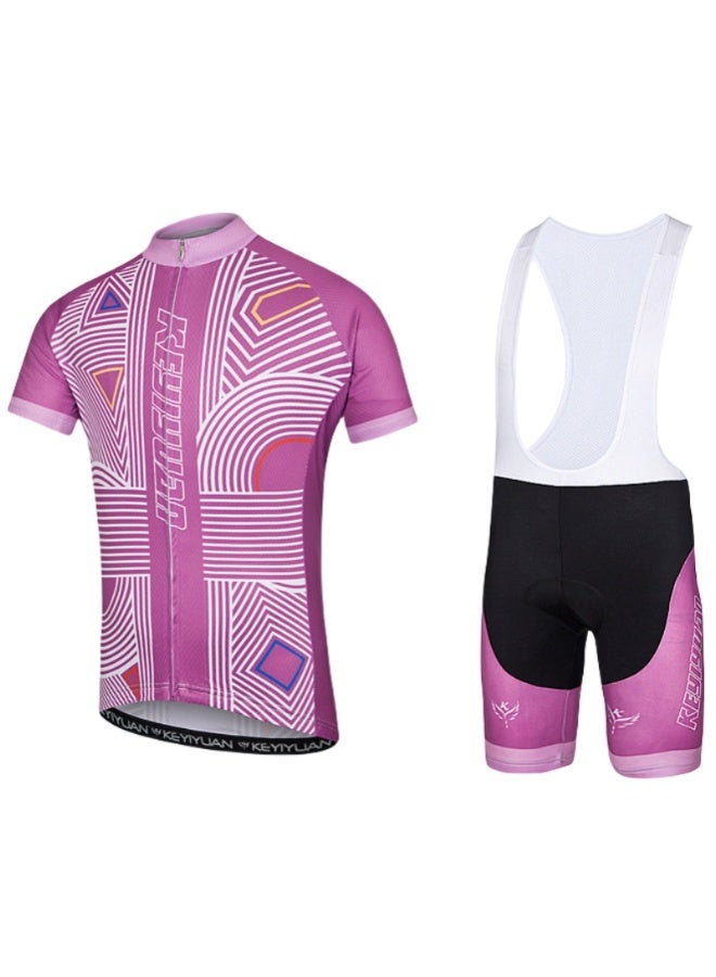 KUYING GR New Summer Outdoor Sunscreen Moisture Absorption Quick Drying Bicycle Women's Cycling Clothing Set  - Image 1