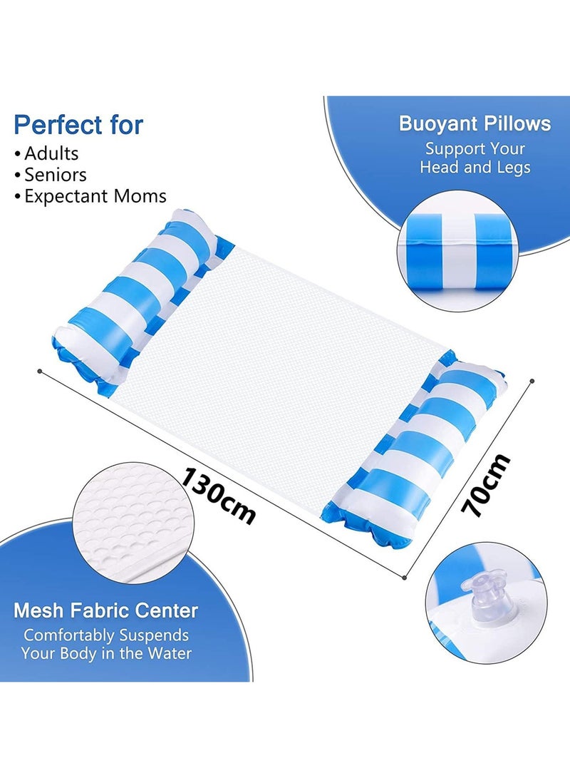 Flushrenic 4-in-1 Swimming Pool Float Hammock,Swimming Pool Float Chair,Inflatable Pool Float,for Swimming Pool, Beach,With 1pcs  Air Pump - Image 2