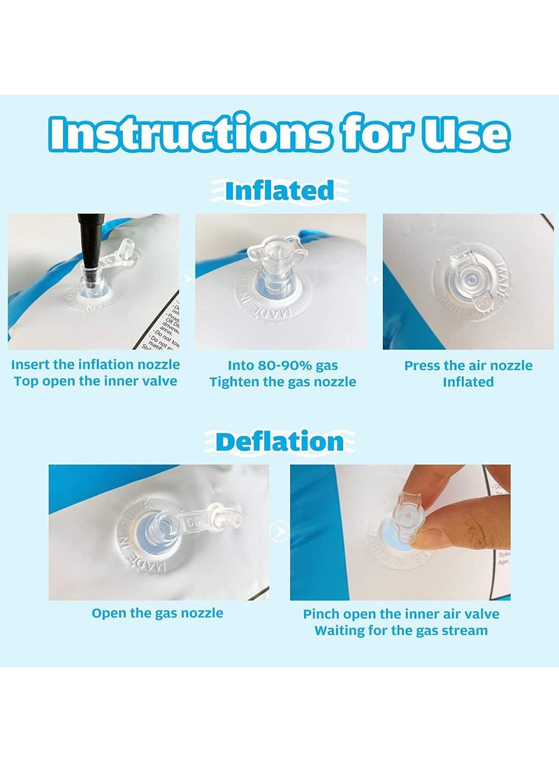 Flushrenic 4-in-1 Swimming Pool Float Hammock,Swimming Pool Float Chair,Inflatable Pool Float,for Swimming Pool, Beach,With 1pcs  Air Pump - Image 5