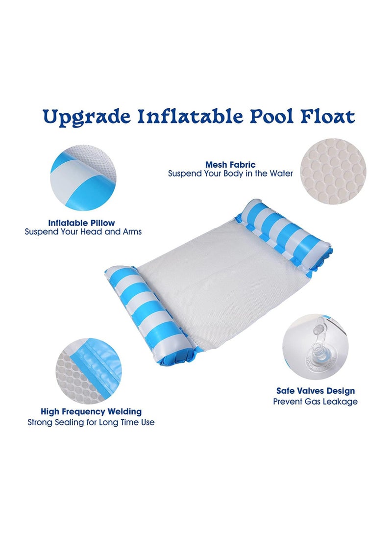 Flushrenic 4-in-1 Swimming Pool Float Hammock,Swimming Pool Float Chair,Inflatable Pool Float,for Swimming Pool, Beach,With 1pcs  Air Pump - Image 3
