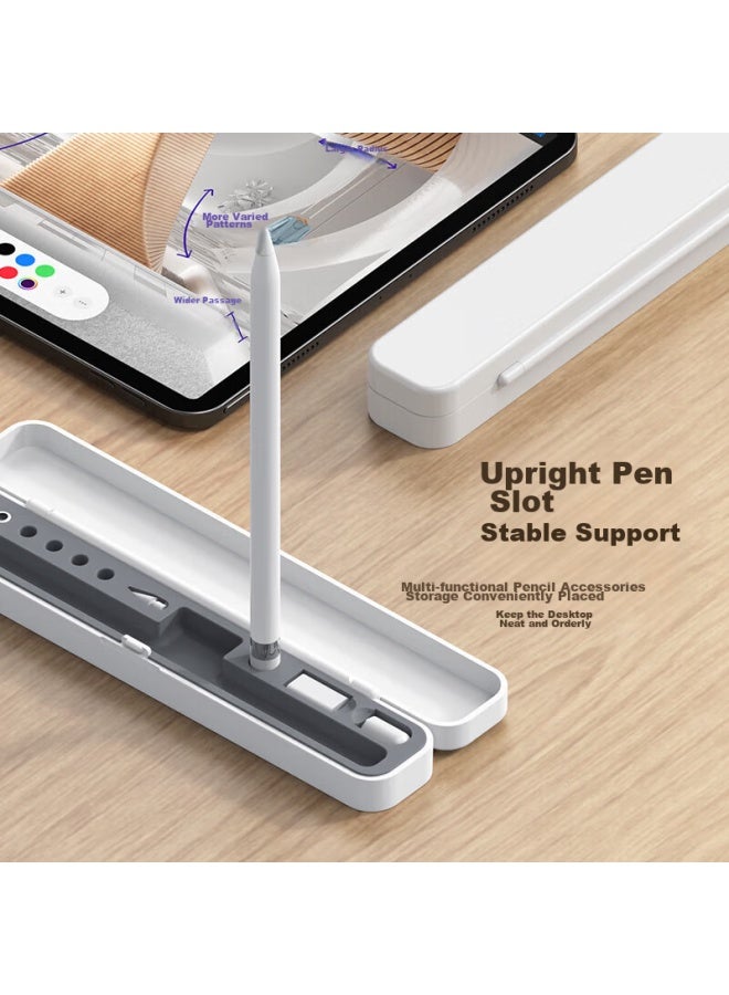 Australian Wave أولانغ، مناسب لقلم هواوي M-Pencil 3 ستار فلاش، غلاف قلم اللمس هواوي M-Pencil الجيل الأول/الثاني/الثالث، غلاف تخزين مضاد للصدمات من السيليكون الناعم، أبيض - Image 3