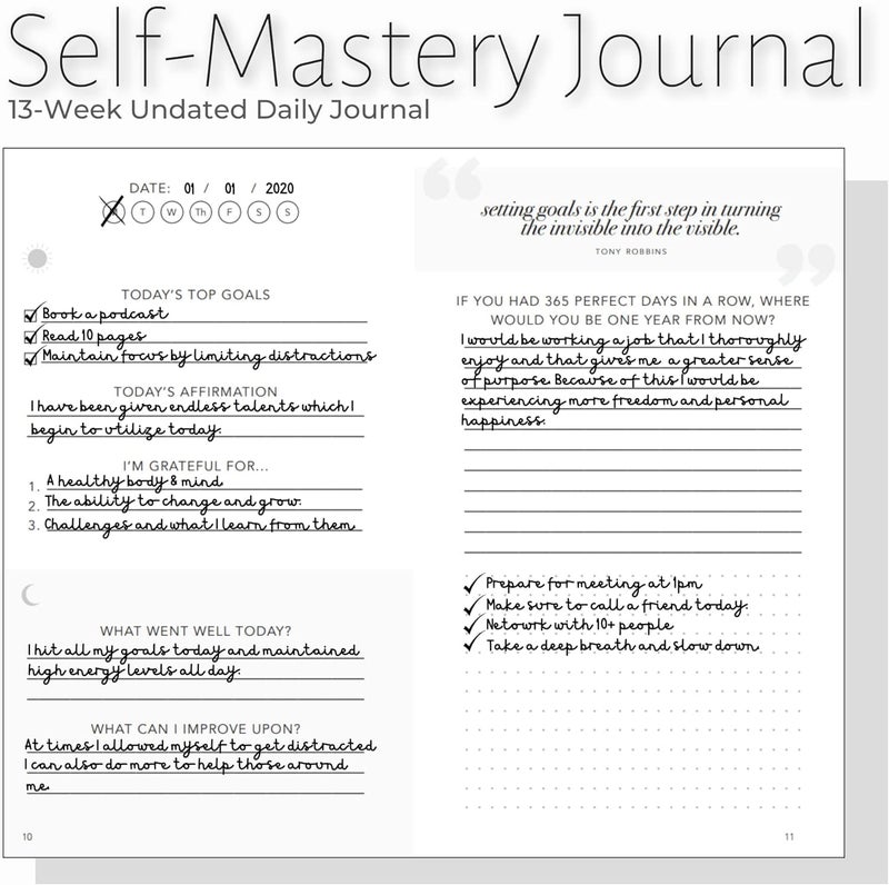 Realizations Self-Mastery Gratitude Journal for Women with Prompts - Daily Journal for Womens - Reflection Manifestation Journals for Mindfulness - 5 Minute Journaling for Womens - Guided Journals for Women & Men - Image 5