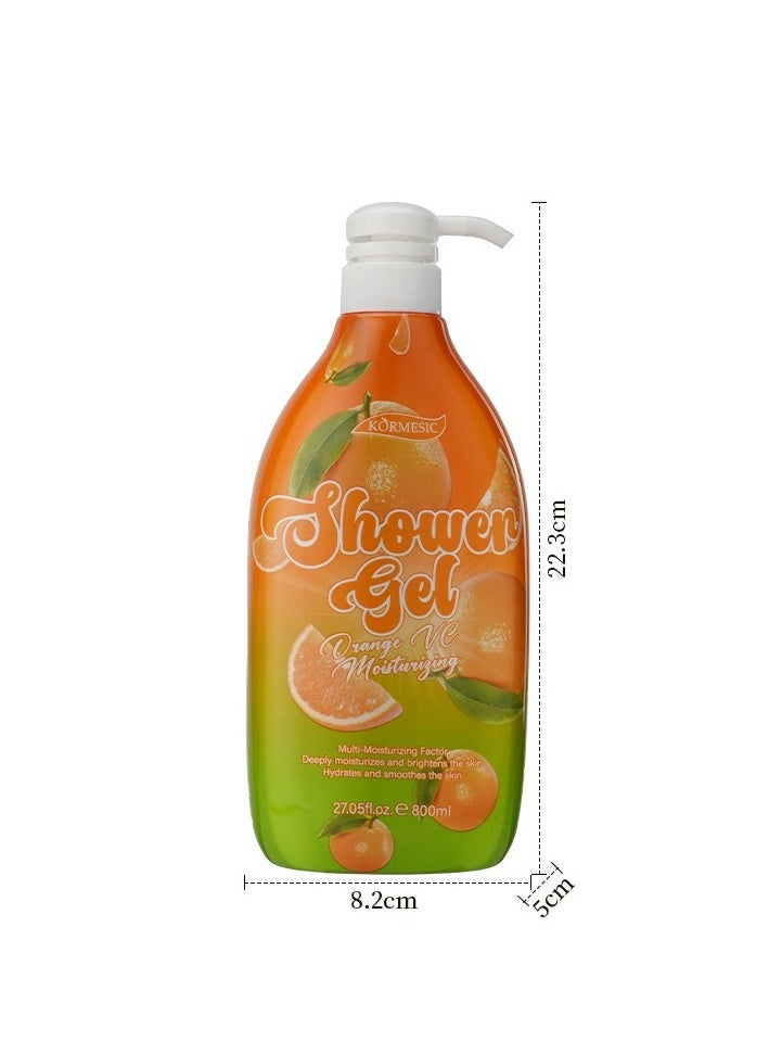 Kormesic Orange VC Body Wash 800ml - Brightening & Refreshing  - Image 1