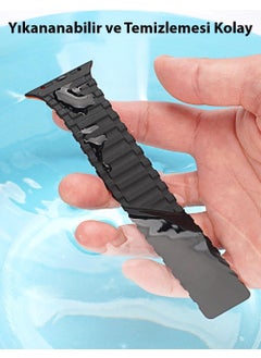 Coofbe Magnetic Silicone Band Strap For Apple Watch 38-40-41MM, Apple Watch 2-3-4-5-6-7-8 and Se  - Image 4