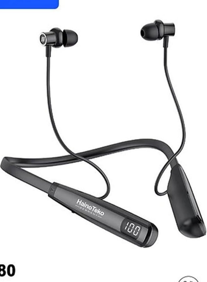JAJEEK "2024 Wireless Bluetooth Neckband Earphones – Comfortable and Secure Fit, Long Battery Life, Deep Bass, Sweatproof Sports Headphones" - Image 4