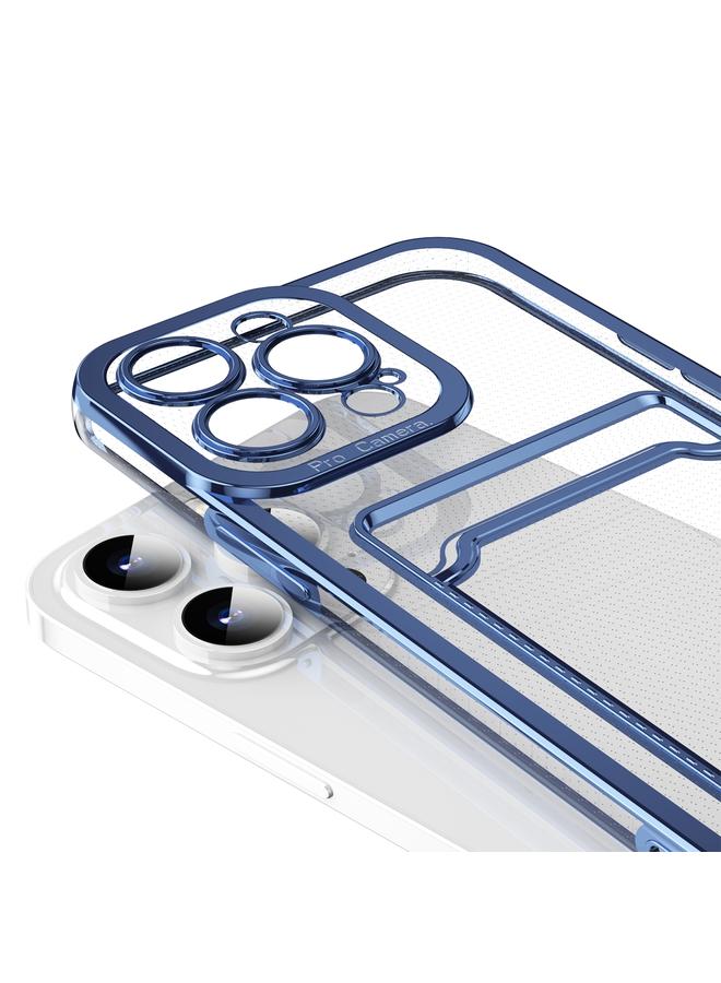 اس-توب جراب لهاتف iPhone 15 Pro Max بإطار مطلي بالكهرباء وفتحة للبطاقة - Image 3