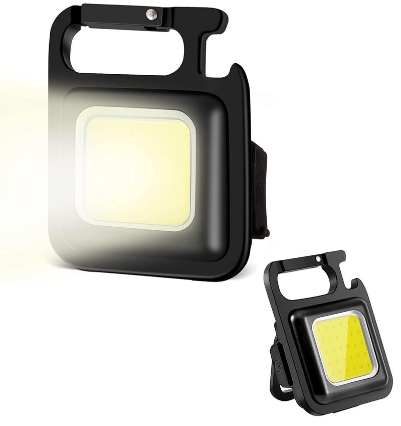 AG ENTERPRIZES Mini Keychain Flashlights 800 Lumens Bright COB Rechargeable Keychain Light Pocket Flashlight 4 Light Modes Pack of 2  - Image 2