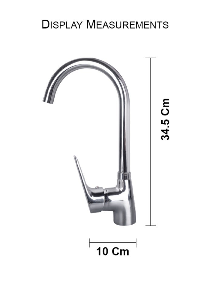 MODI Stainless Steel Kitchen Sink Mixer Faucet with 360° Swivel Spout, Hot & Cold Water Control, Modern Design for Home & Kitchen - Image 2