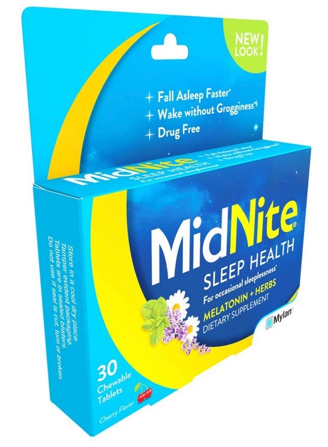 ميدنايت مكمل النوم الطبيعي MidNite، أقراص قابلة للمضغ، بنكهة الكرز، 30 قرصًا (عبوة من قطعتين) - Image 4