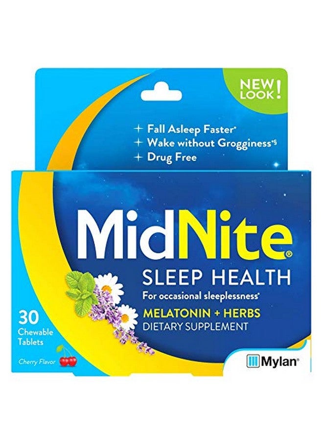 ميدنايت مكمل النوم الطبيعي MidNite، أقراص قابلة للمضغ، بنكهة الكرز، 30 قرصًا (عبوة من قطعتين) - Image 2