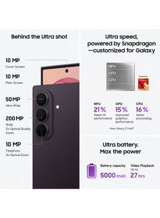 Galaxy Z Fold 8 Ultra Dual SIM Graphite 12GB RAM 512GB 5G - Middle East Version - view 3