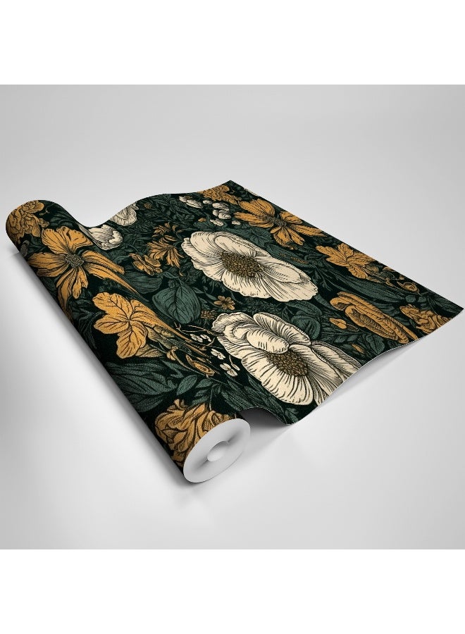 🌿✨【Self-Adhesive Wallpaper】45cm x 300cm Eco-Friendly & Odorless | Waterproof & Oil-Resistant for Kitchen | Water-Repellent | Textured Matte Design | Easy to Peel and Stick - Image 1