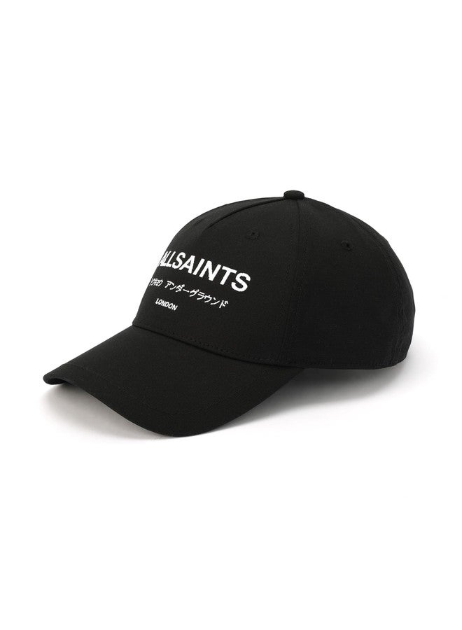 Allsaints Women's Underground Logo Baseball Cap, Cotton Hat with Adjustable Strap, Curved Brim - Image 2