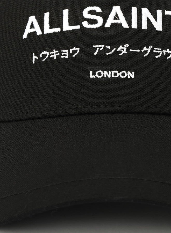 Allsaints Women's Underground Logo Baseball Cap, Cotton Hat with Adjustable Strap, Curved Brim - Image 4