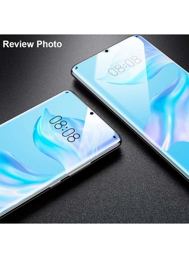 IBYWIND For Huawei P30 Pro Screen Protector,2 Pack 9H Hardness Tempered Glass,With 1Pc Camera Lens Protector,1Pc Back Carbon Fiber Film,Easy to install - Image 5