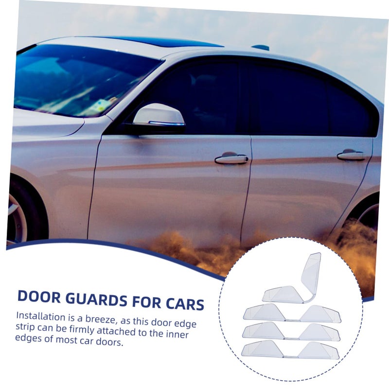 4pcs Transparent Car Door Edge Protector Soft PVC Corner Guards Easy to Install - Image 4