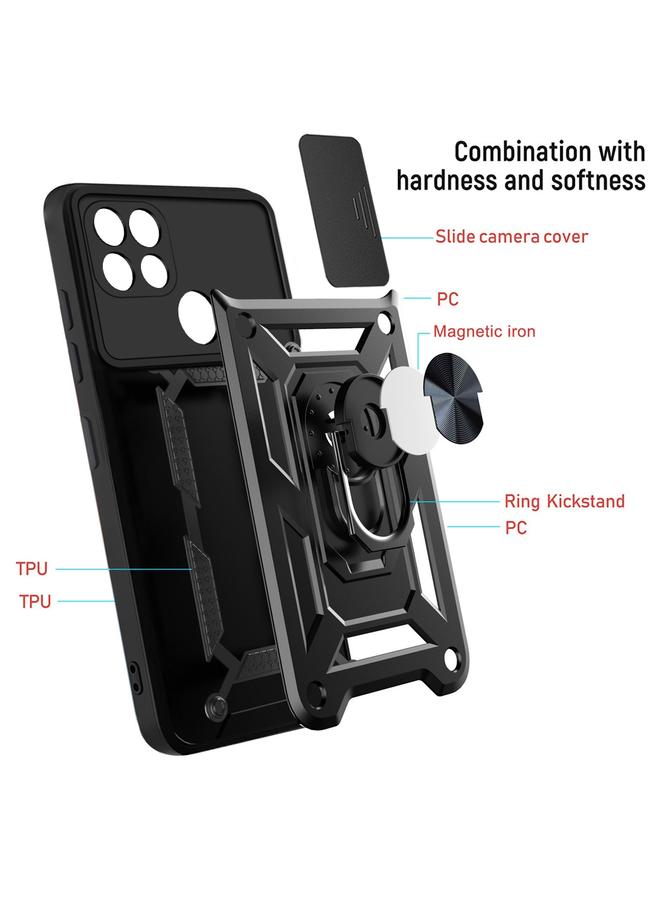 اس-توب جراب لهاتف OPPO Realme C21/C20/C11 2021 بتصميم غطاء كاميرا منزلق مصنوع من مادة TPU+PC وغطاء حماية للهاتف - Image 3