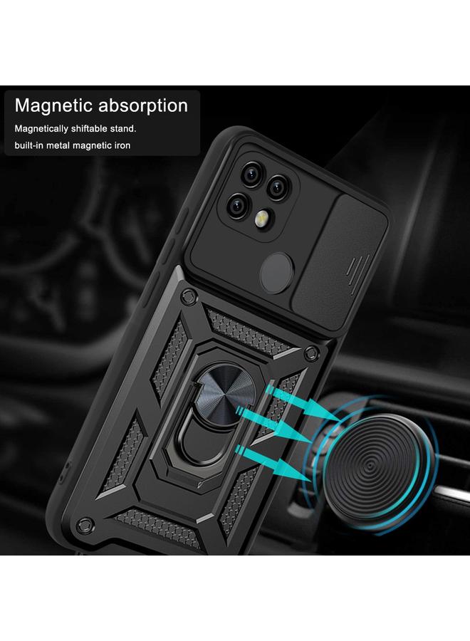 اس-توب جراب لهاتف OPPO Realme C21/C20/C11 2021 بتصميم غطاء كاميرا منزلق مصنوع من مادة TPU+PC وغطاء حماية للهاتف - Image 5