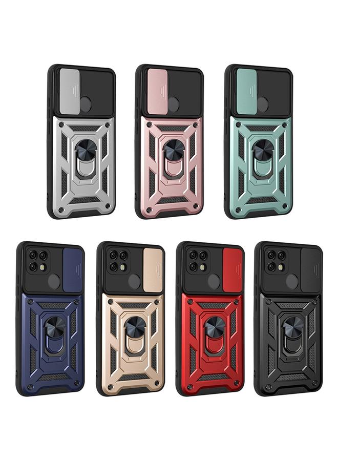 اس-توب جراب لهاتف OPPO Realme C21/C20/C11 2021 بتصميم غطاء كاميرا منزلق مصنوع من مادة TPU+PC وغطاء حماية للهاتف - Image 2