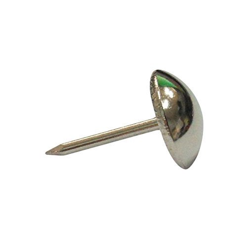 decotacks® Silver Finish Upholstery Nails, Furniture Tacks Thumb Tacks, Push Pin 7/16in - 100 Pcs/Box [Nickel/Silver Finish] DX0511 - Image 5