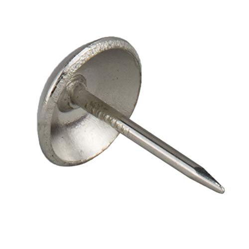 decotacks® Silver Finish Upholstery Nails, Furniture Tacks Thumb Tacks, Push Pin 7/16in - 100 Pcs/Box [Nickel/Silver Finish] DX0511 - Image 3