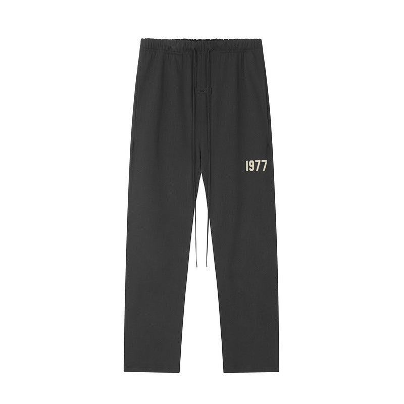 FOG ESSENTIALS Season 8 Velvet Casual Drawstring Trousers Iron Black  - Image 1