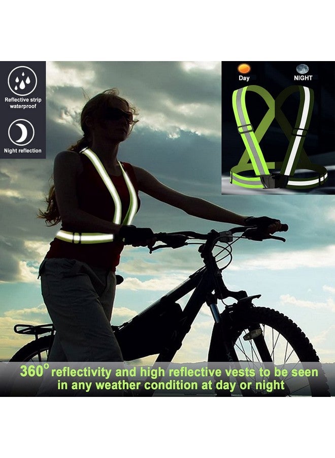 AUOON Reflective Running Vestsafety Reflective Vest With Adjustable Strap For Runningcycling Motorcycle And Walkingfits Over Outdoor Clothingbreathable Waterproof Lightweight (2 Pack) - Image 3