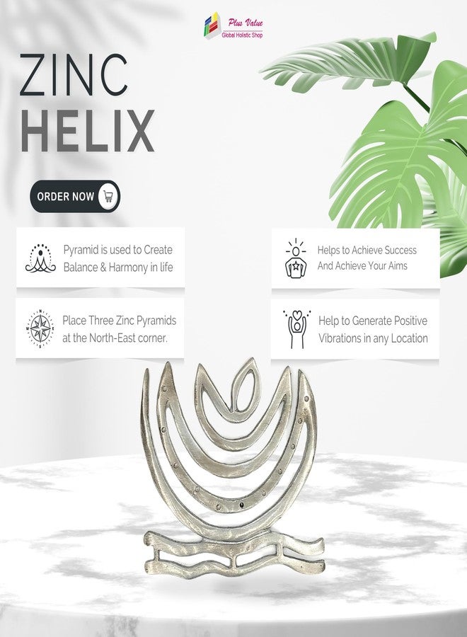 Plus Value Zinc Helix Vastu Remedies for North East Kitchen, Toilet, Bedroom, Overhead Tank Vastu Defect or Ishanya Cornet Cuts (Set of 3pcs) - Image 3