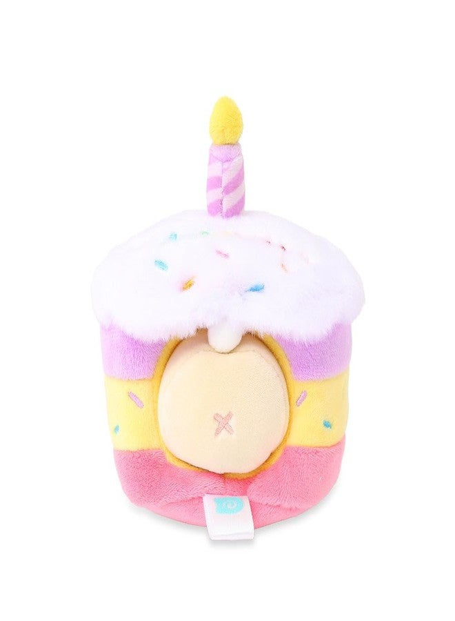 Anirollz Birthday Cake Oufitz Bunniroll Mini Plush - Soft & Cuddly Stuffed Bunny, Cute Collectible Gift for Plush Lovers, 4” Small & Adorable - Image 5