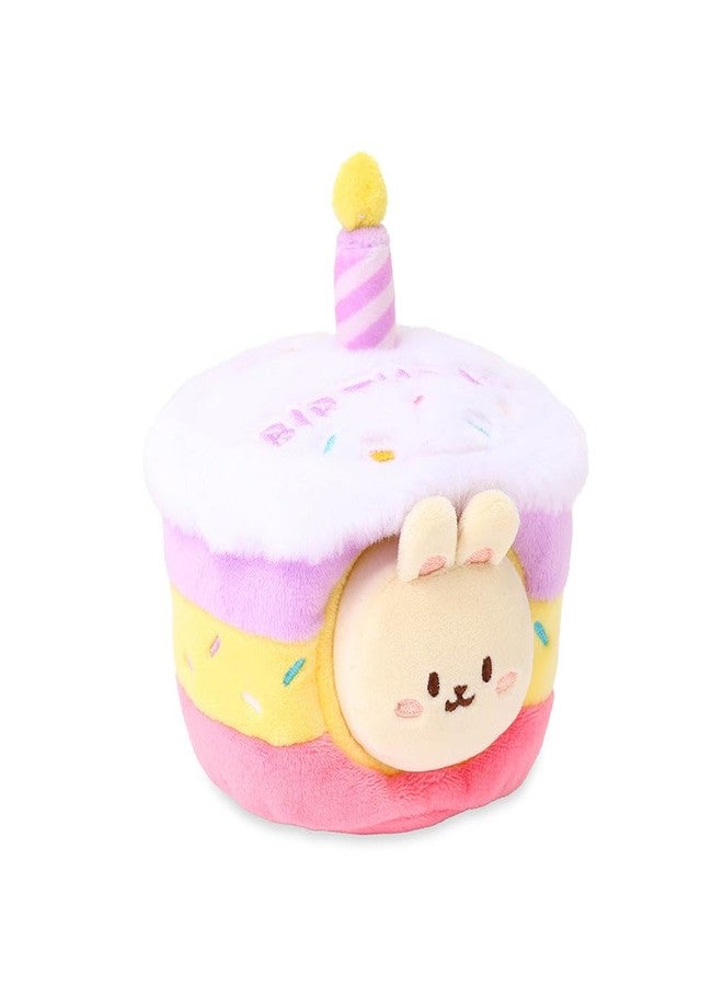 Anirollz Birthday Cake Oufitz Bunniroll Mini Plush - Soft & Cuddly Stuffed Bunny, Cute Collectible Gift for Plush Lovers, 4” Small & Adorable - Image 3