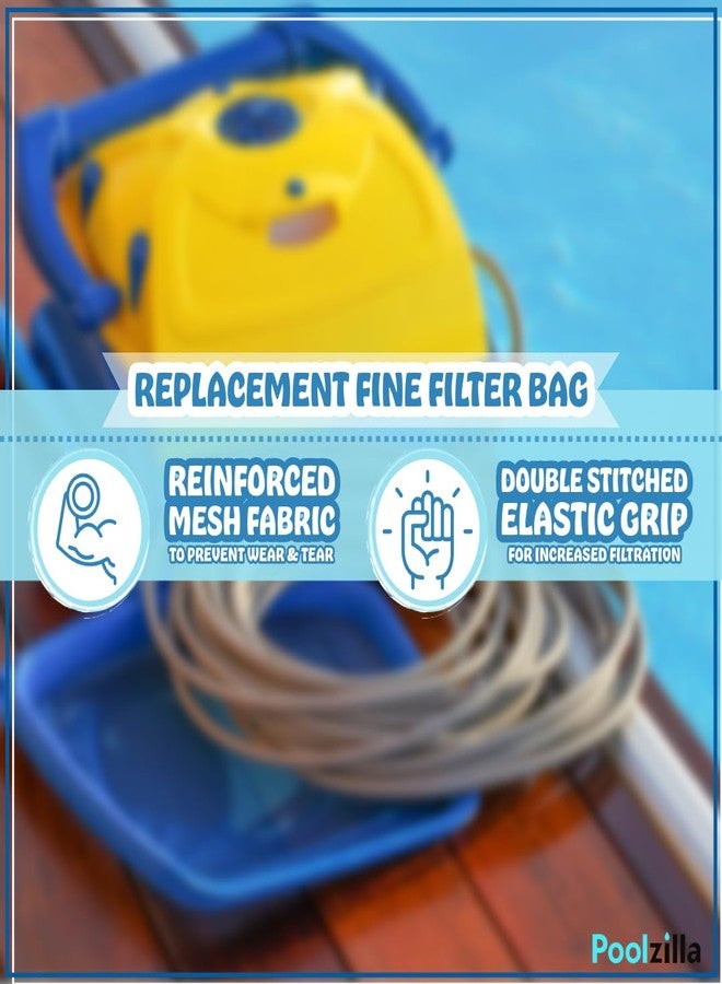 Poolzilla Pool Cleaner Replacement Fine Filter Bags 81-00 8111 - Compatible with Aquabot, Pool Rover, AquaMAX Junior, UltraMAX Units, and AquaFirst In-Ground Cleaners - Image 3