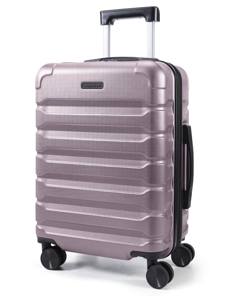 LIGHT FLIGHT Carry On Luggage 22x14x9 Airline Approved, Expandable Carry On Suitcases with Wheels, Lightweight Luggage, Durable Hard Shell 20 Inch Rolling Suit Case for Men Women Travel,Rose Purple - Image 1